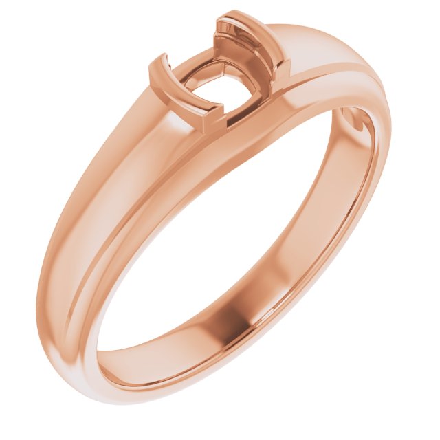 Solitaire Half Bezel Ring