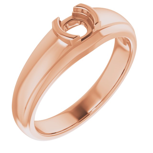 Solitaire Half Bezel Ring