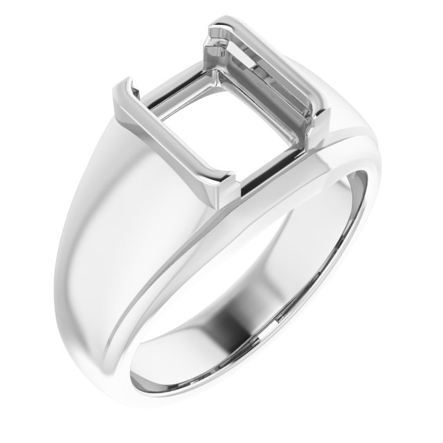 Solitaire Half Bezel Ring