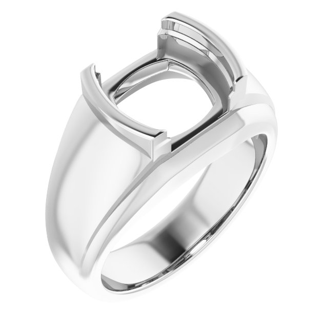 Solitaire Half Bezel Ring