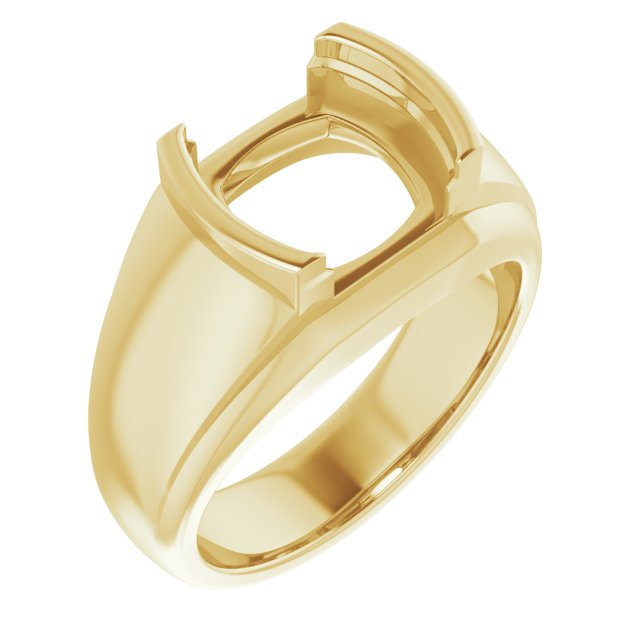 Solitaire Half Bezel Ring