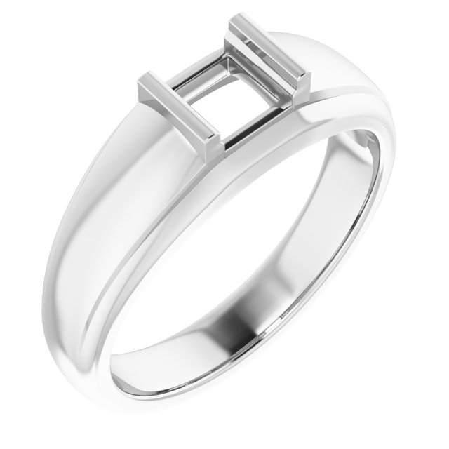 Solitaire Half Bezel Ring