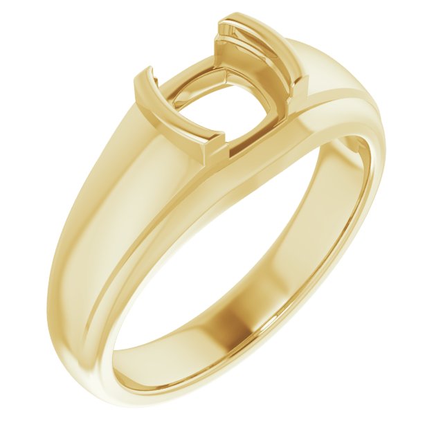 Solitaire Half Bezel Ring