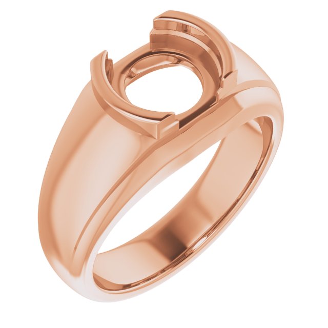 Solitaire Half Bezel Ring