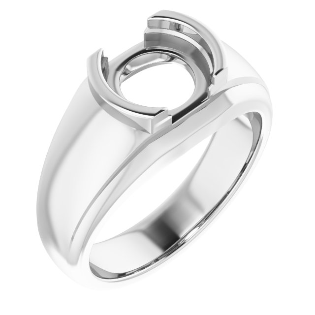 Solitaire Half Bezel Ring