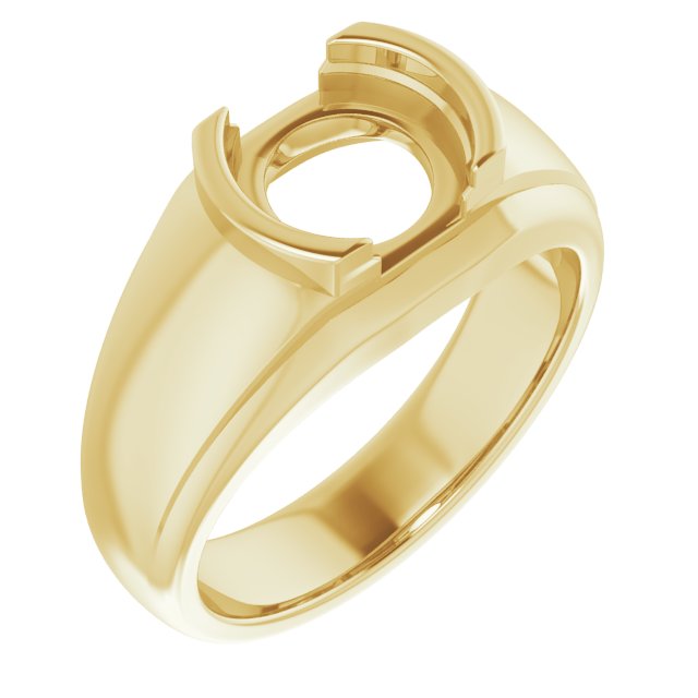 Solitaire Half Bezel Ring