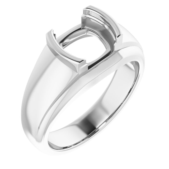 Solitaire Half Bezel Ring