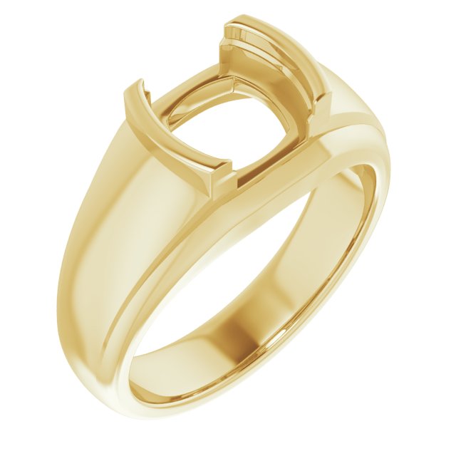 Solitaire Half Bezel Ring
