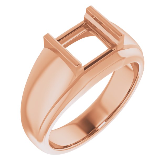 Solitaire Half Bezel Ring