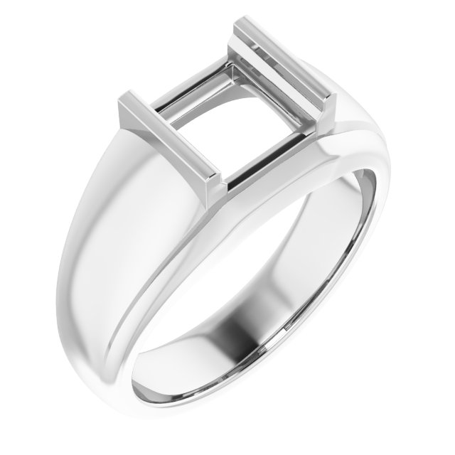 Solitaire Half Bezel Ring