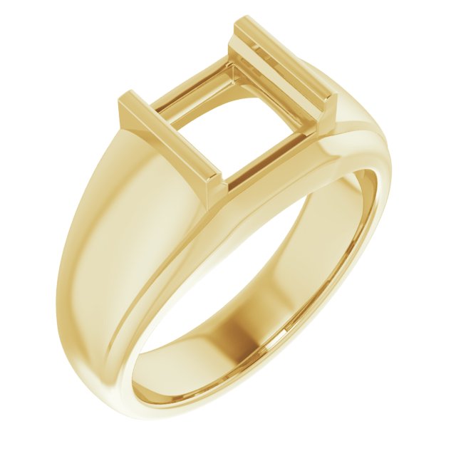 Solitaire Half Bezel Ring