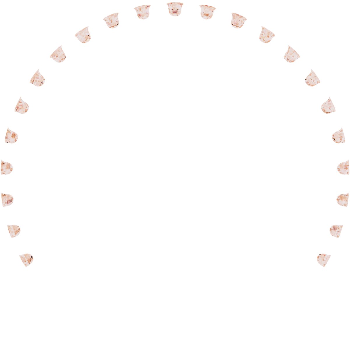 Alternative view of 1/2 CTW Natural Diamond Anniversary Band – 14K Rose Gold