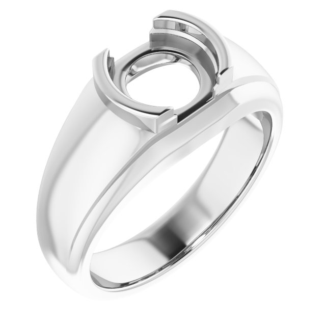 Solitaire Half Bezel Ring