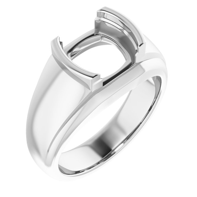 Solitaire Half Bezel Ring