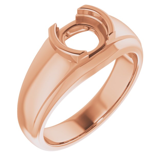 Solitaire Half Bezel Ring