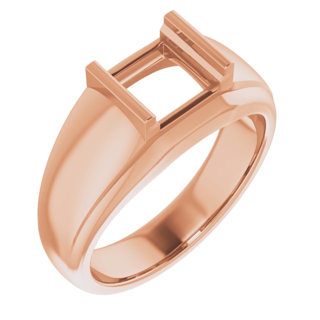 Solitaire Half Bezel Ring