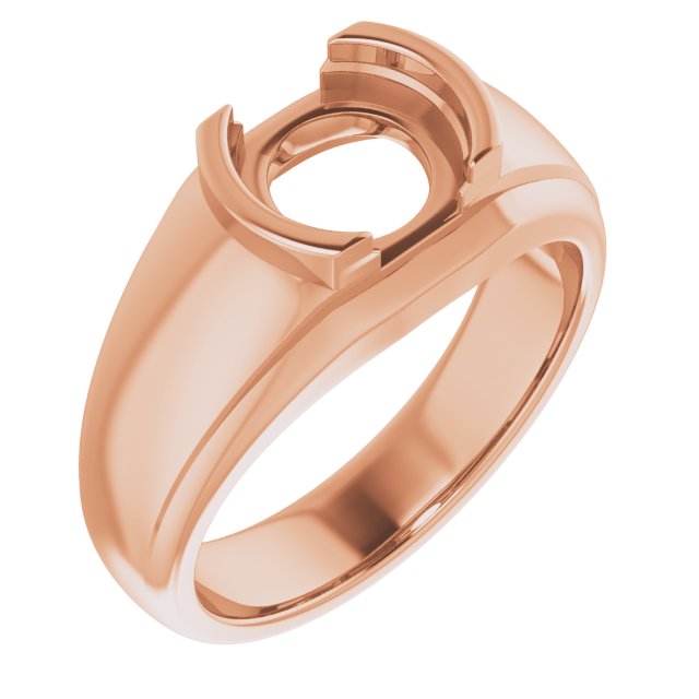 Solitaire Half Bezel Ring