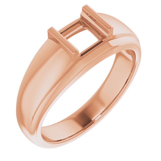 Solitaire Half Bezel Ring