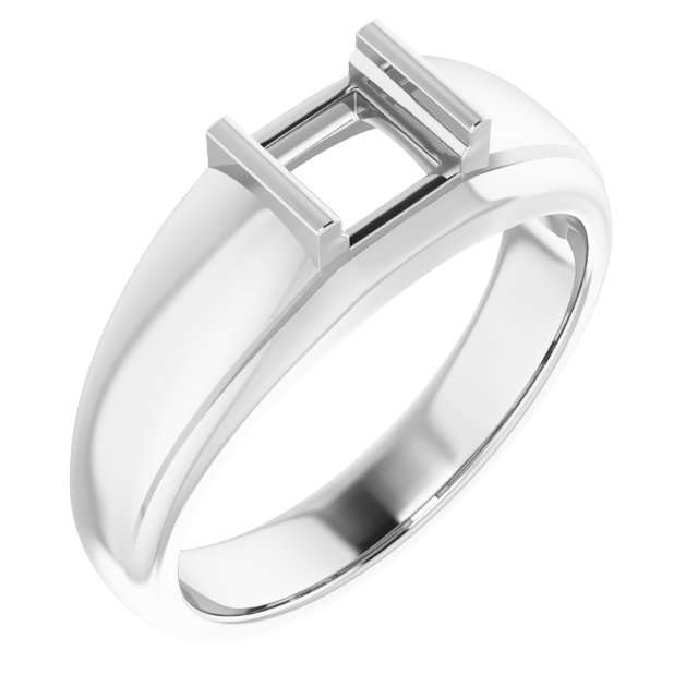 Solitaire Half Bezel Ring
