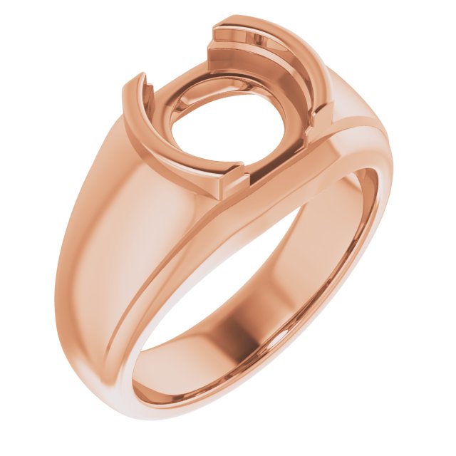 Solitaire Half Bezel Ring