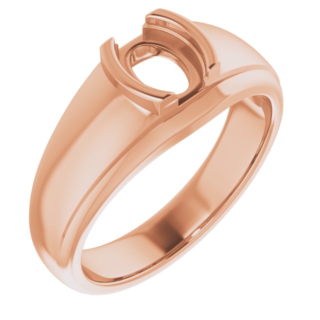 Solitaire Half Bezel Ring