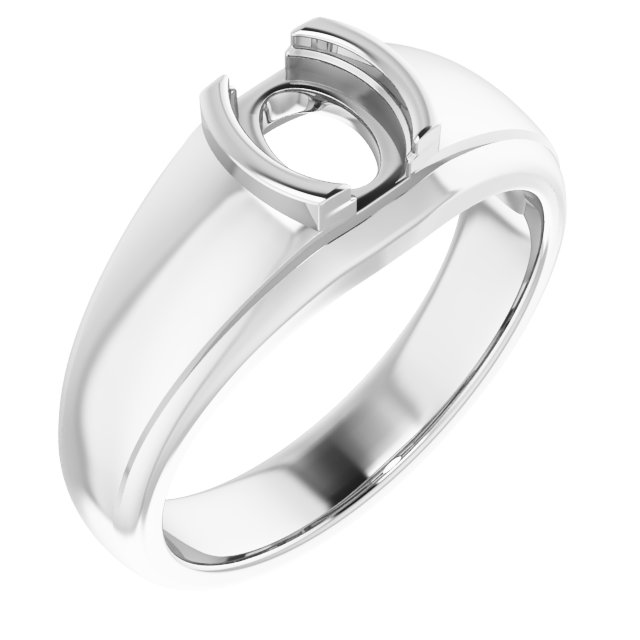 Solitaire Half Bezel Ring