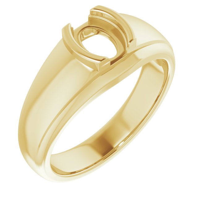 Solitaire Half Bezel Ring