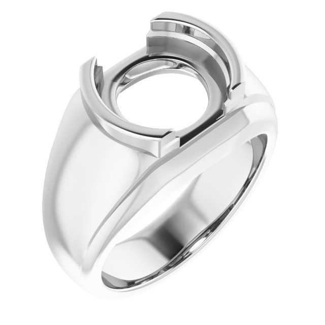 Solitaire Half Bezel Ring