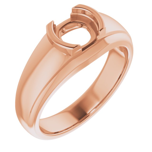 Solitaire Half Bezel Ring