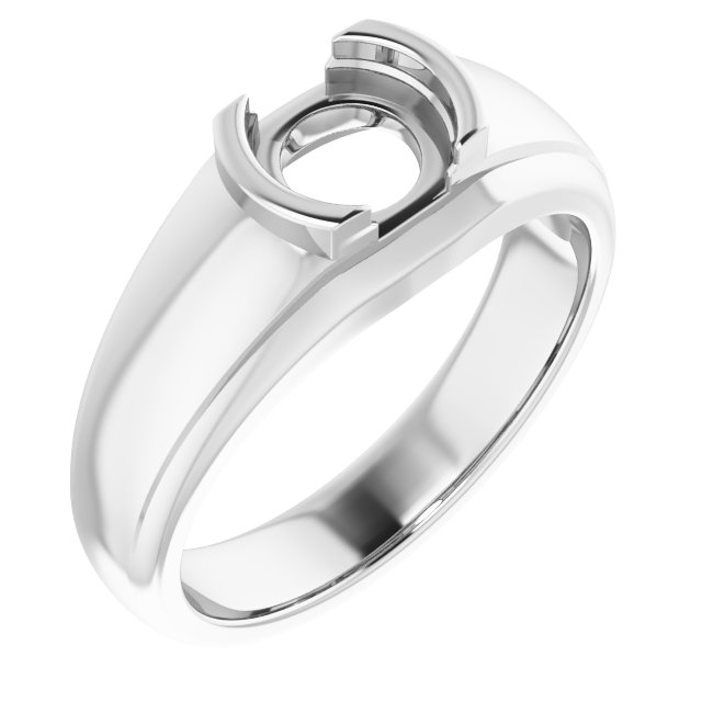 Solitaire Half Bezel Ring