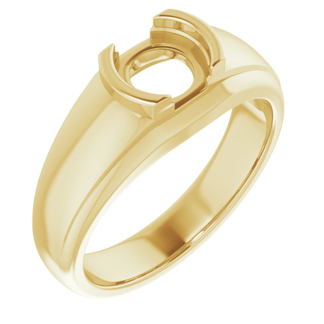 Solitaire Half Bezel Ring