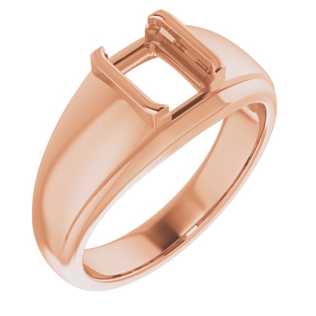 Solitaire Half Bezel Ring