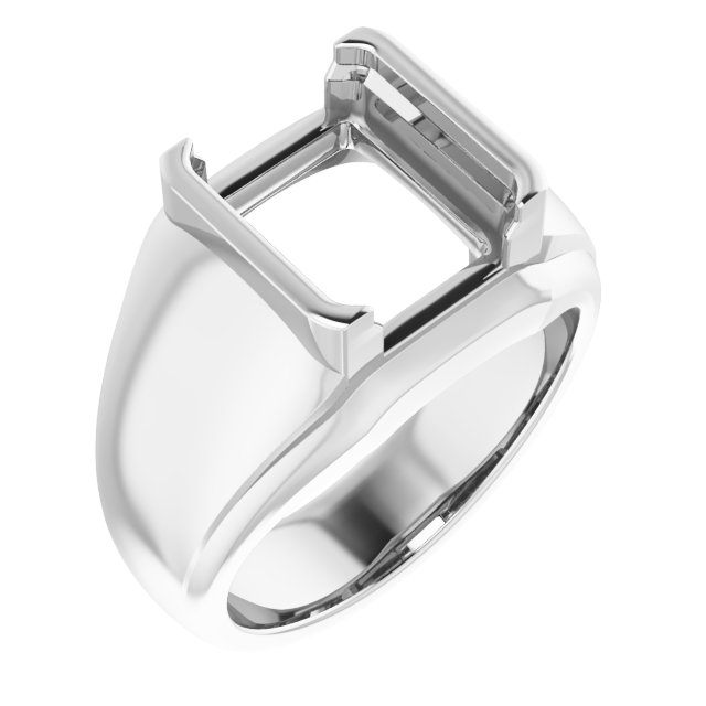 Solitaire Half Bezel Ring