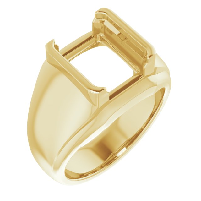 Solitaire Half Bezel Ring