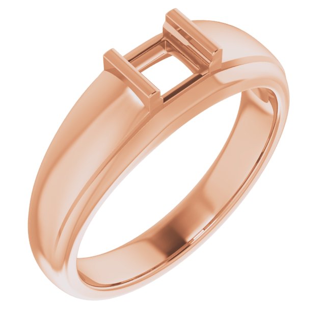 Solitaire Half Bezel Ring