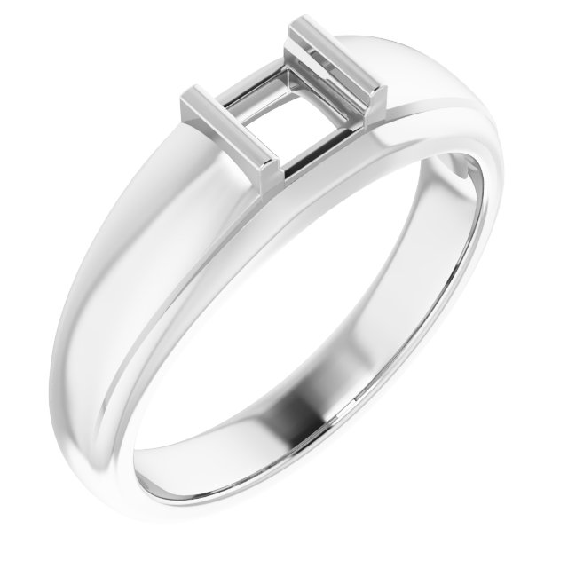 Solitaire Half Bezel Ring