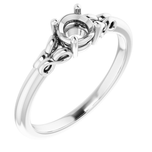 Infinity Solitaire Ring