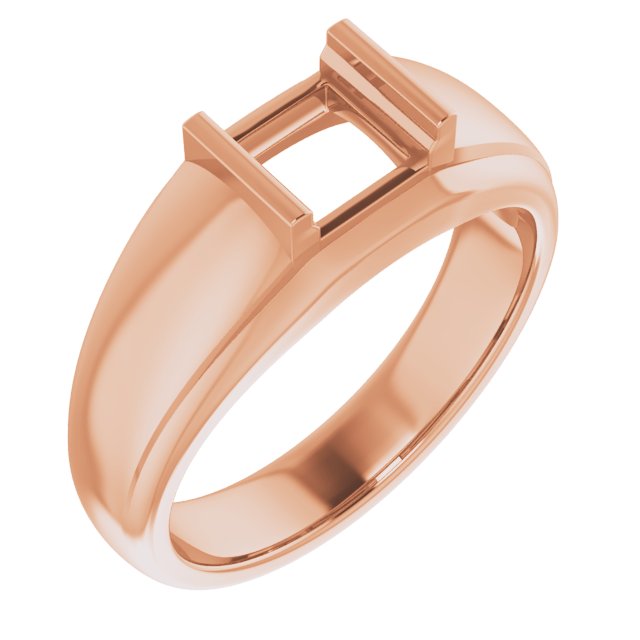Solitaire Half Bezel Ring