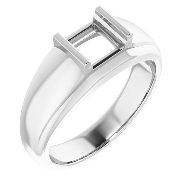 Solitaire Half Bezel Ring