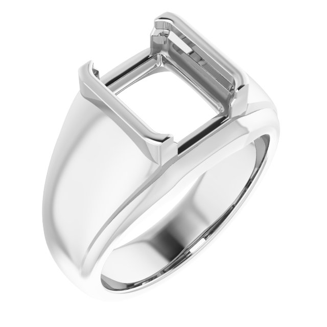Solitaire Half Bezel Ring