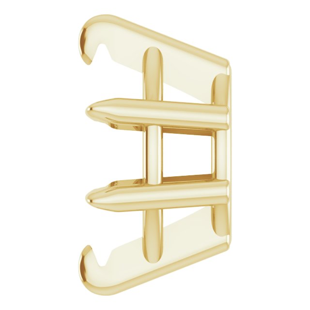 Pre-Notched Claw-Prong Earring Setting