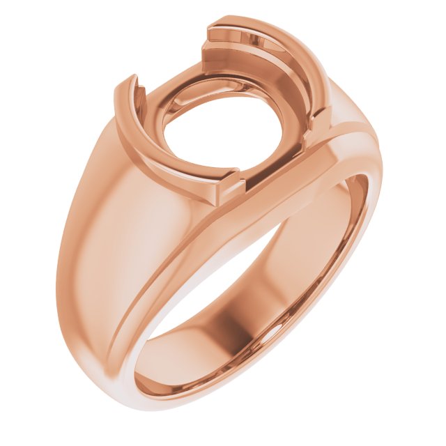 Solitaire Half Bezel Ring