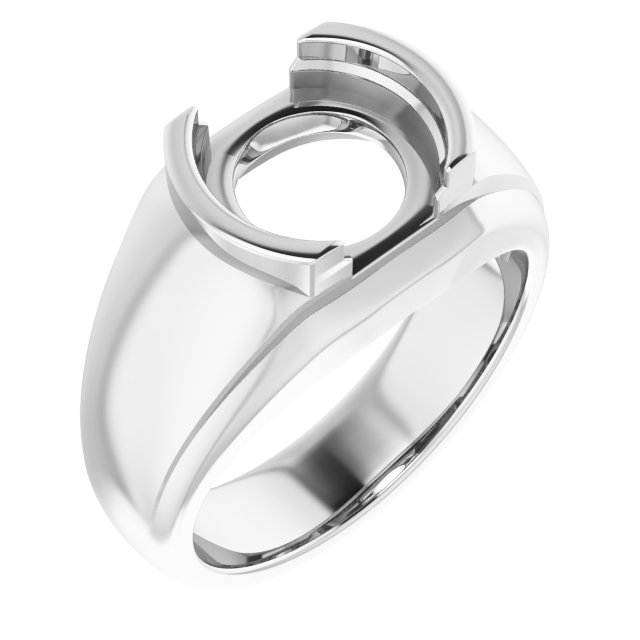 Solitaire Half Bezel Ring