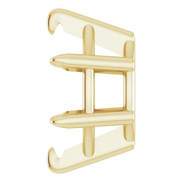 Pre-Notched Claw-Prong Earring Setting