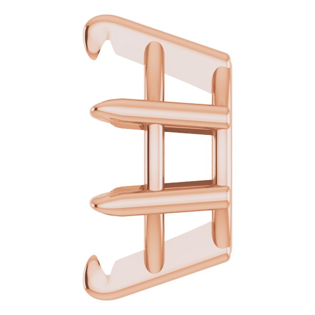 Pre-Notched Claw-Prong Earring Setting