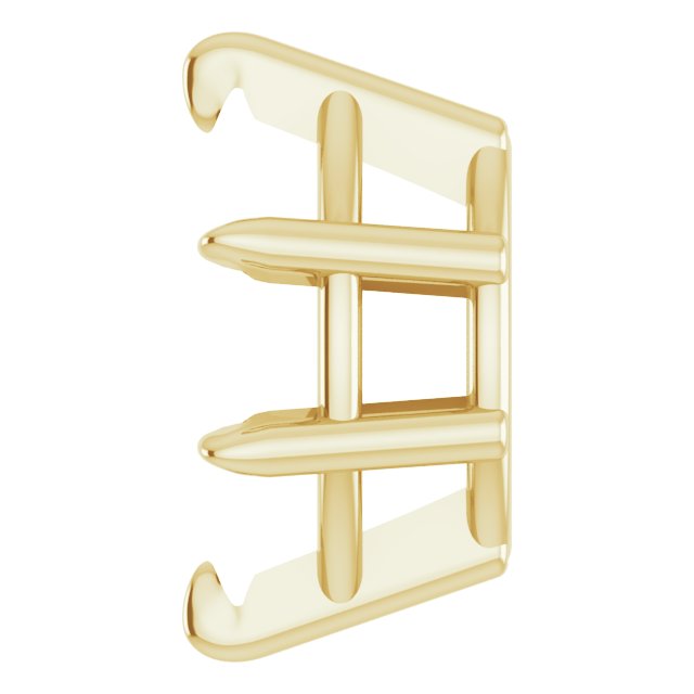 Pre-Notched Claw-Prong Earring Setting