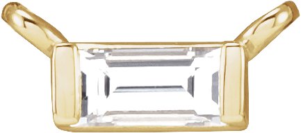 Solitaire Channel-Set Necklace or Center