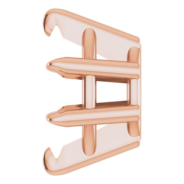 Pre-Notched Claw-Prong Earring Setting