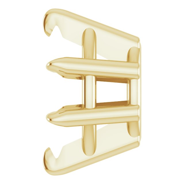 Pre-Notched Claw-Prong Earring Setting