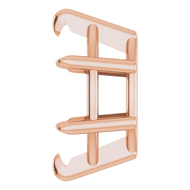 Pre-Notched Claw-Prong Earring Setting
